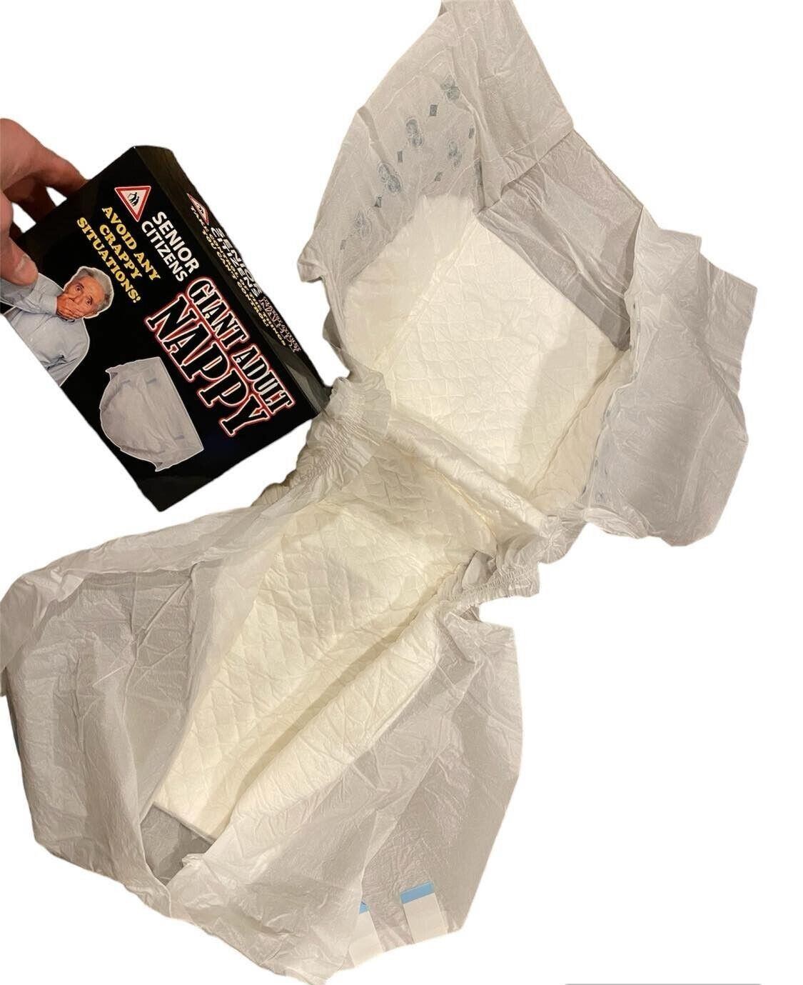 Giant Oversized Adult Diaper – Over the Hill – Senior Citizen Birthday Gag Gift