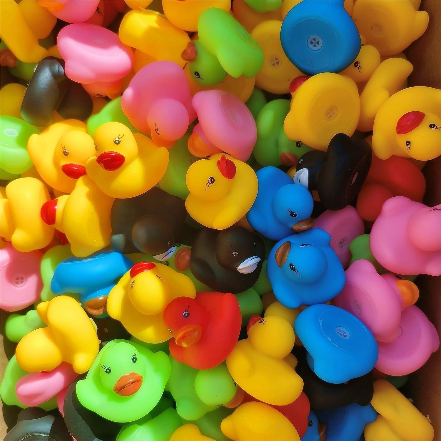 10Pcs Rubber Ducks in Bulk,Assortment Duckies for Jeep Ducking Floater Bath Toys