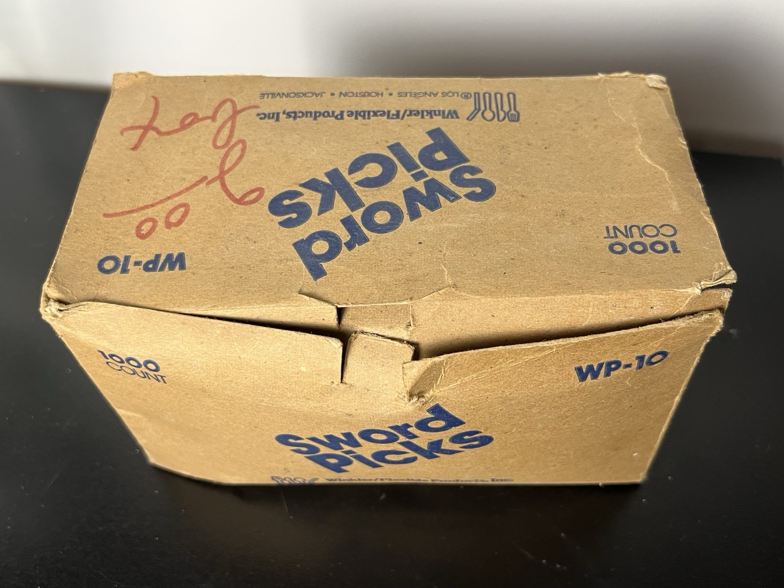 Vintage Plastic Sword Cocktail Picks 1000 Count Box Multi Color Mid Century