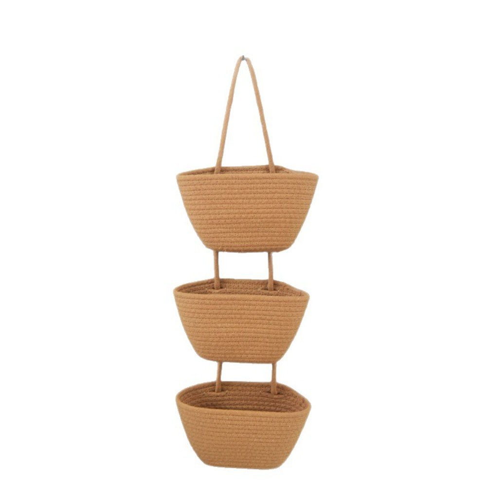 Contemporary 3 Level Hanging Basket for Wall Based Storage of Daily Use Items