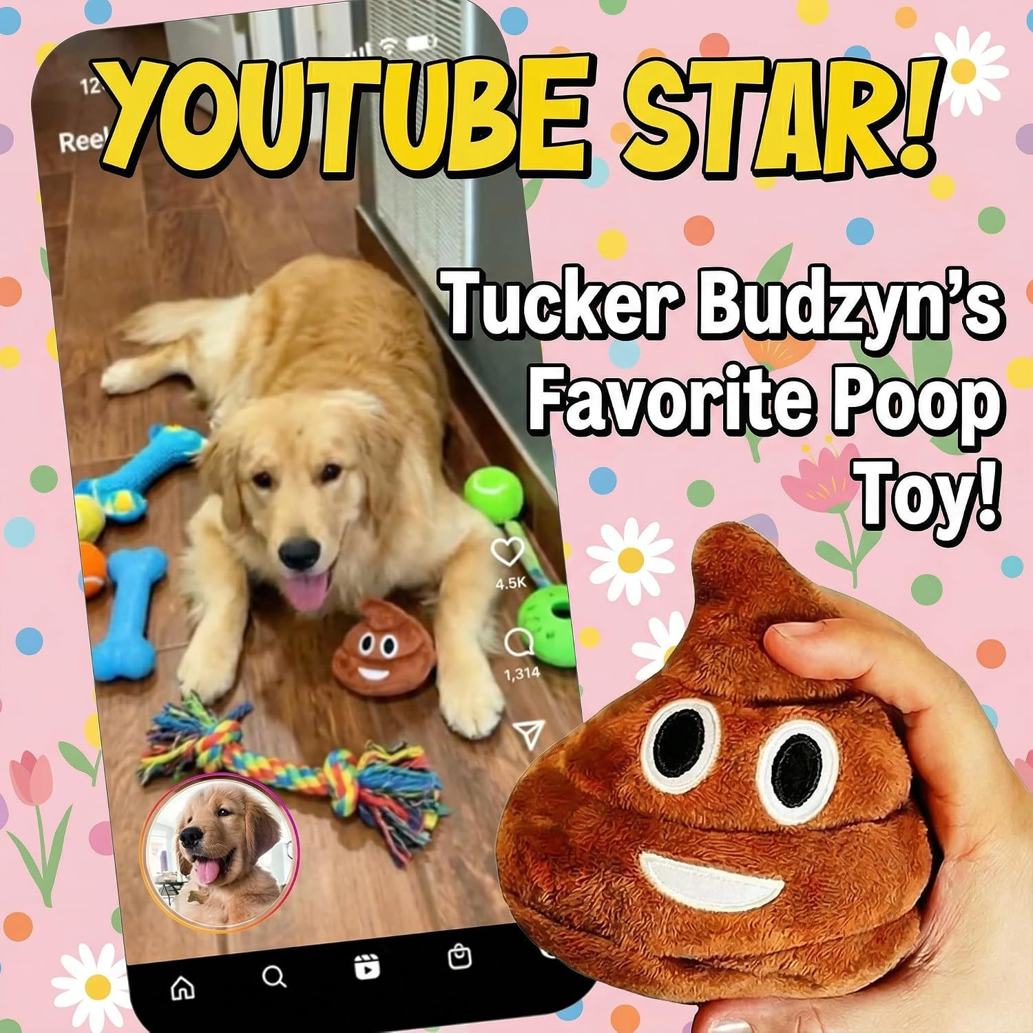 Funny Plush Poop Toy with 7 Fart Sounds – Hilarious Farting Poop Stuffy