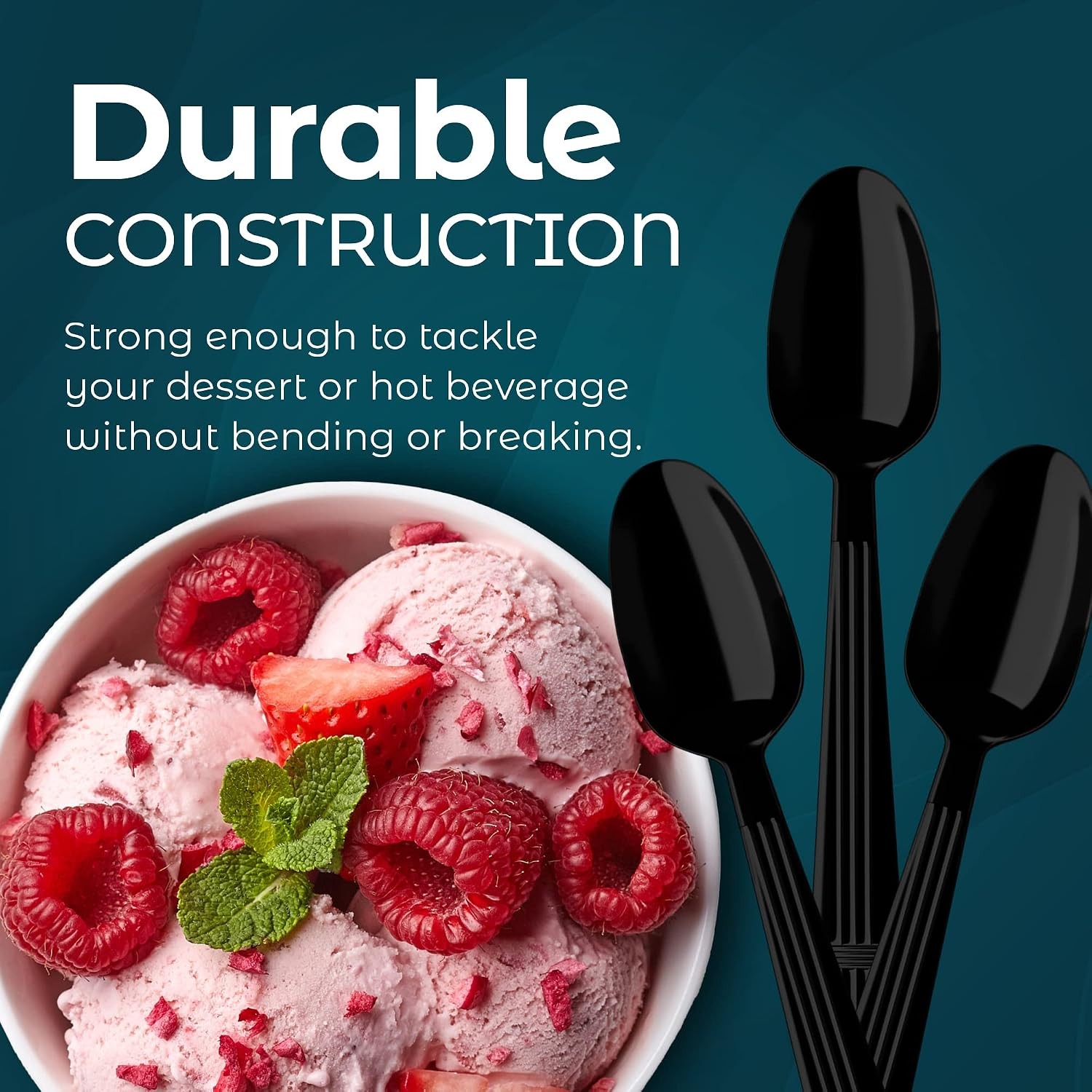 Plastic Spoons Heavy Duty – Disposable Spoons Plastic Utensils – Cutlery For