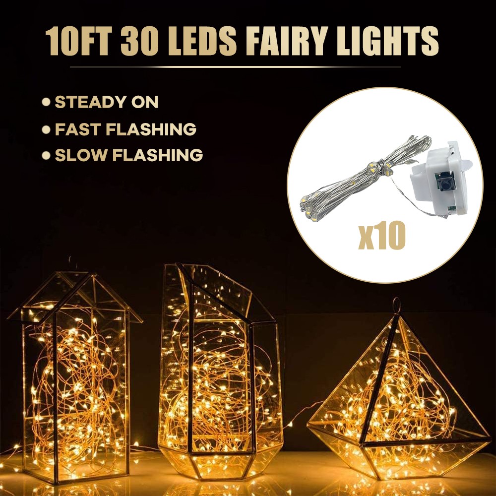 10PCS LED Balloons with String Lights Light Up for Indoor Outdoor Decor Clear