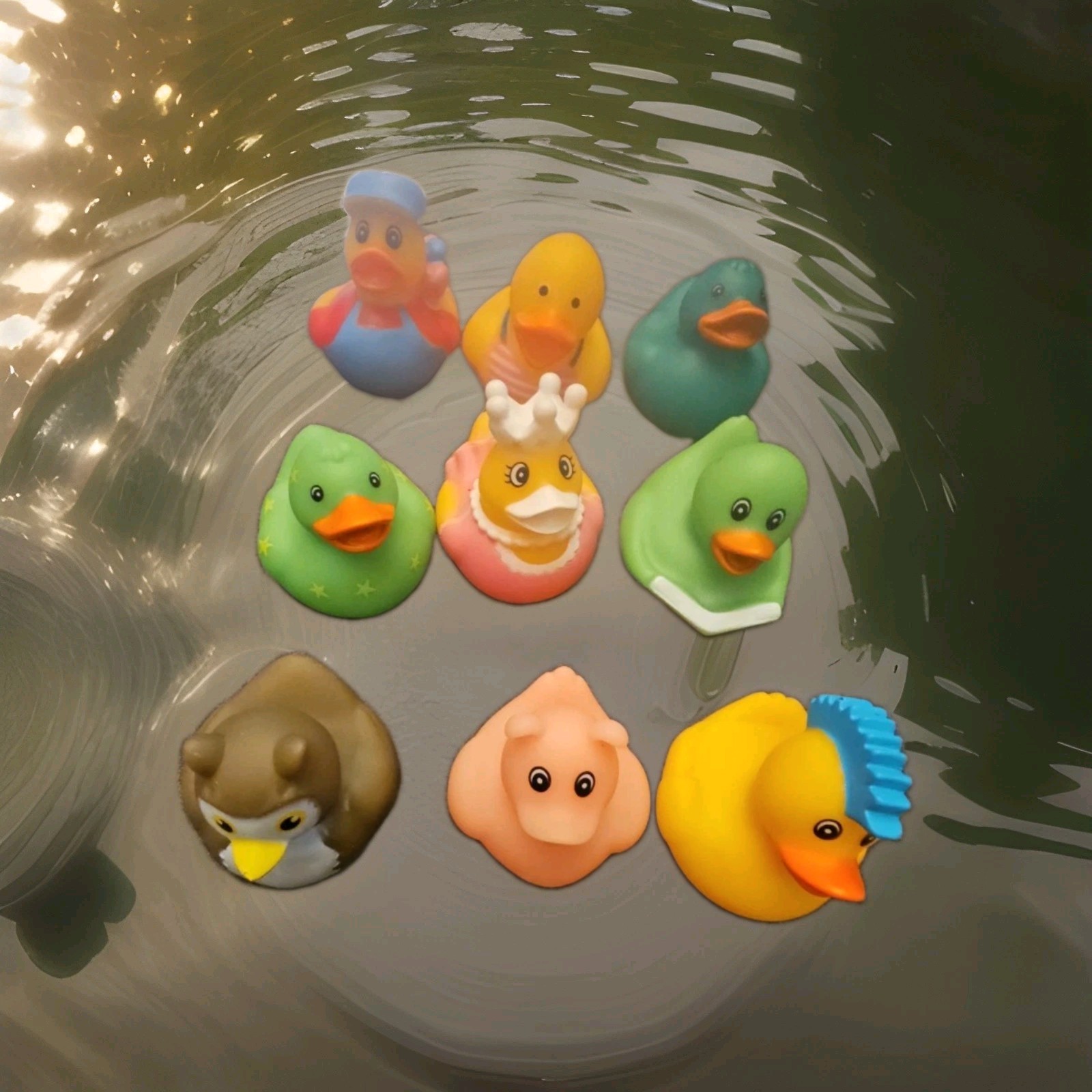 Rubber Ducks in Bulk (9) ,Assortment Duckies for Jeep Ducking Floater Duck Bath
