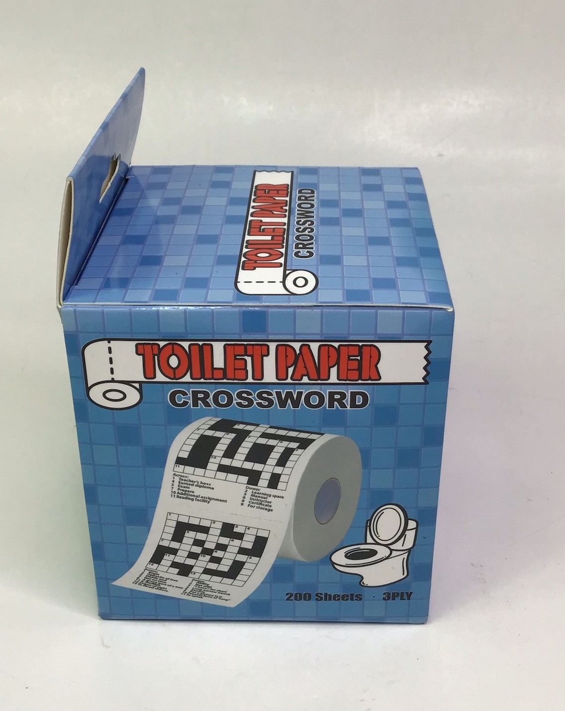 Crossword Toilet Paper Roll 200 Sheets 3 Ply Humor Gift 2024
