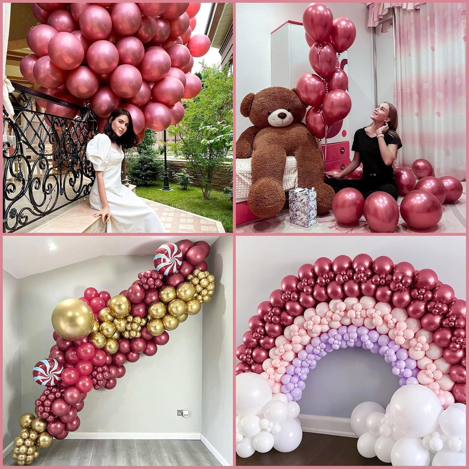 Pearl Chrome Party Balloons Sale Helium 12″ Latex Ballons Birthday Party Baloons