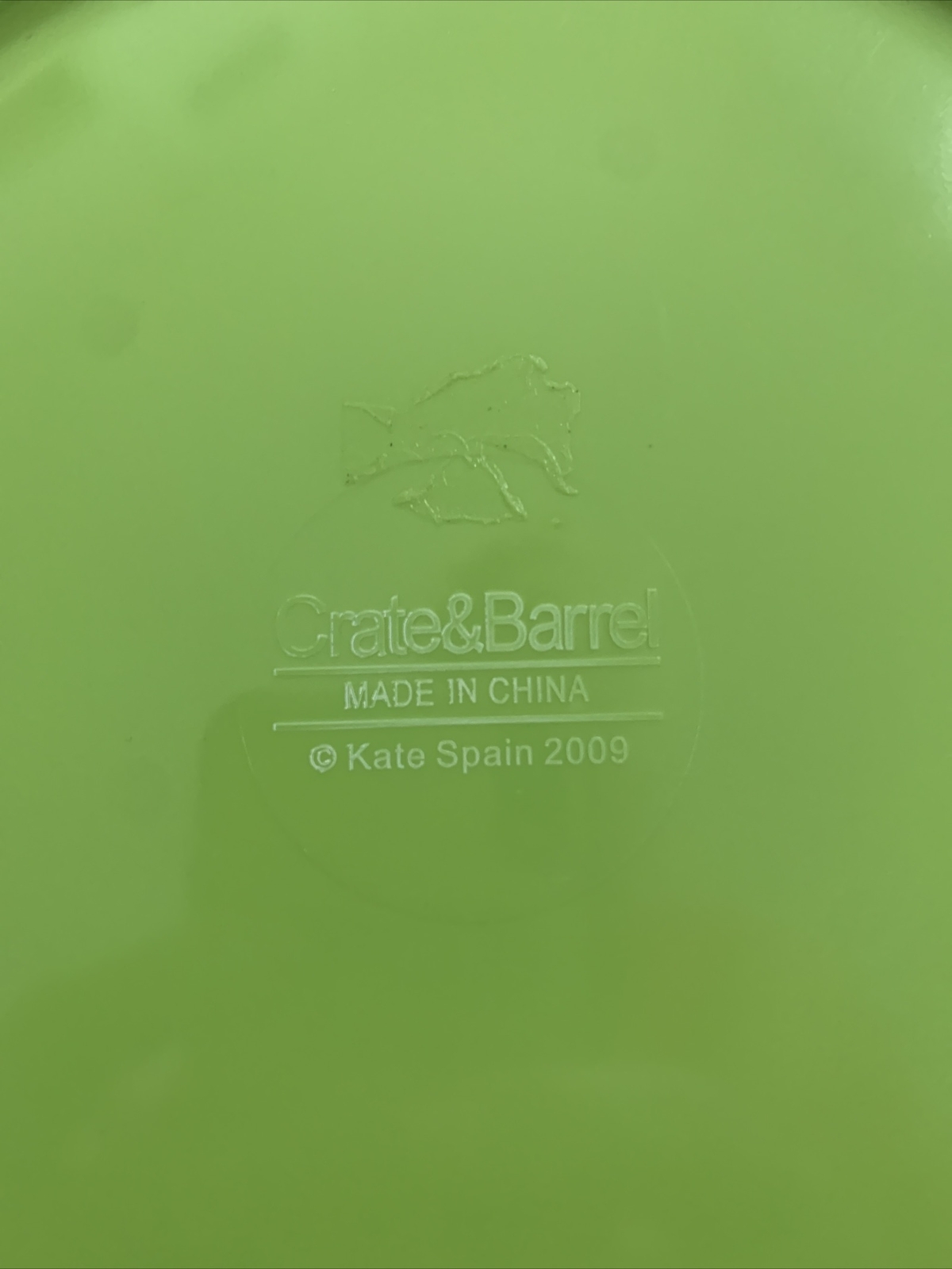 Crate & Barrel (2) Pair Plastic Plates Reusable Dishwasher Safe Indoor Outdoor