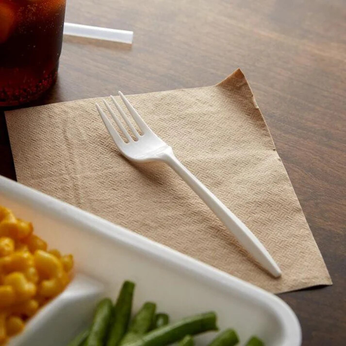 Bulk Disposable Plastic White Single Use Forks For Restaurants,Delis,Event,Party