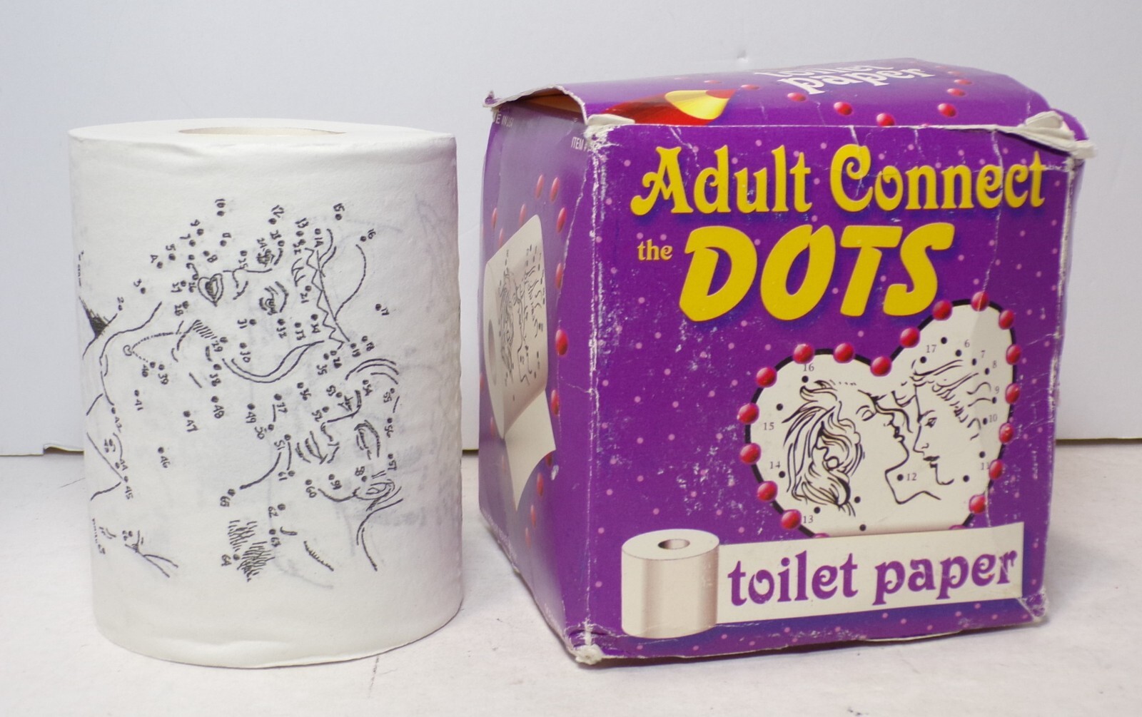 Adult Connect the Dots Toilet Paper Roll 1997 Forum Novelties In-Box 040725WT2