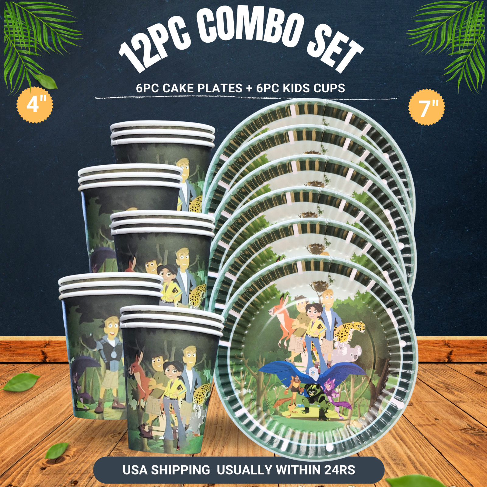 WILD KRATTS TABLEWARE birthday party supplies favor centerpiece decoration theme