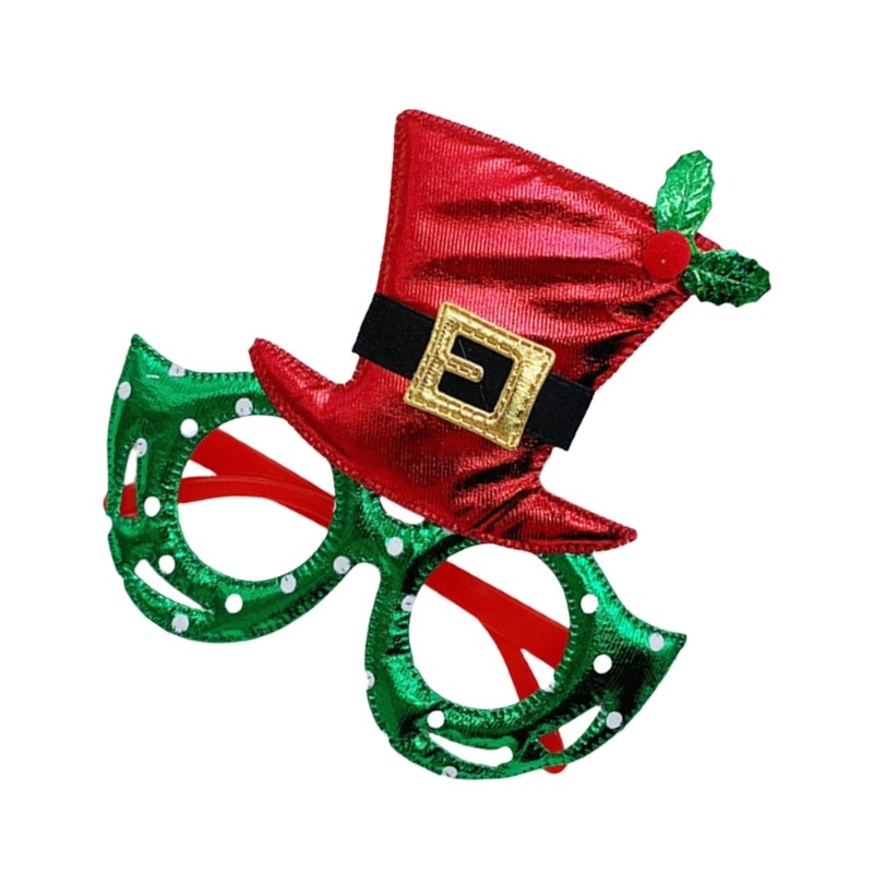 Adult Unisex Carnivals Christmas Eyeglasses New Year Glasses Party Photo Props
