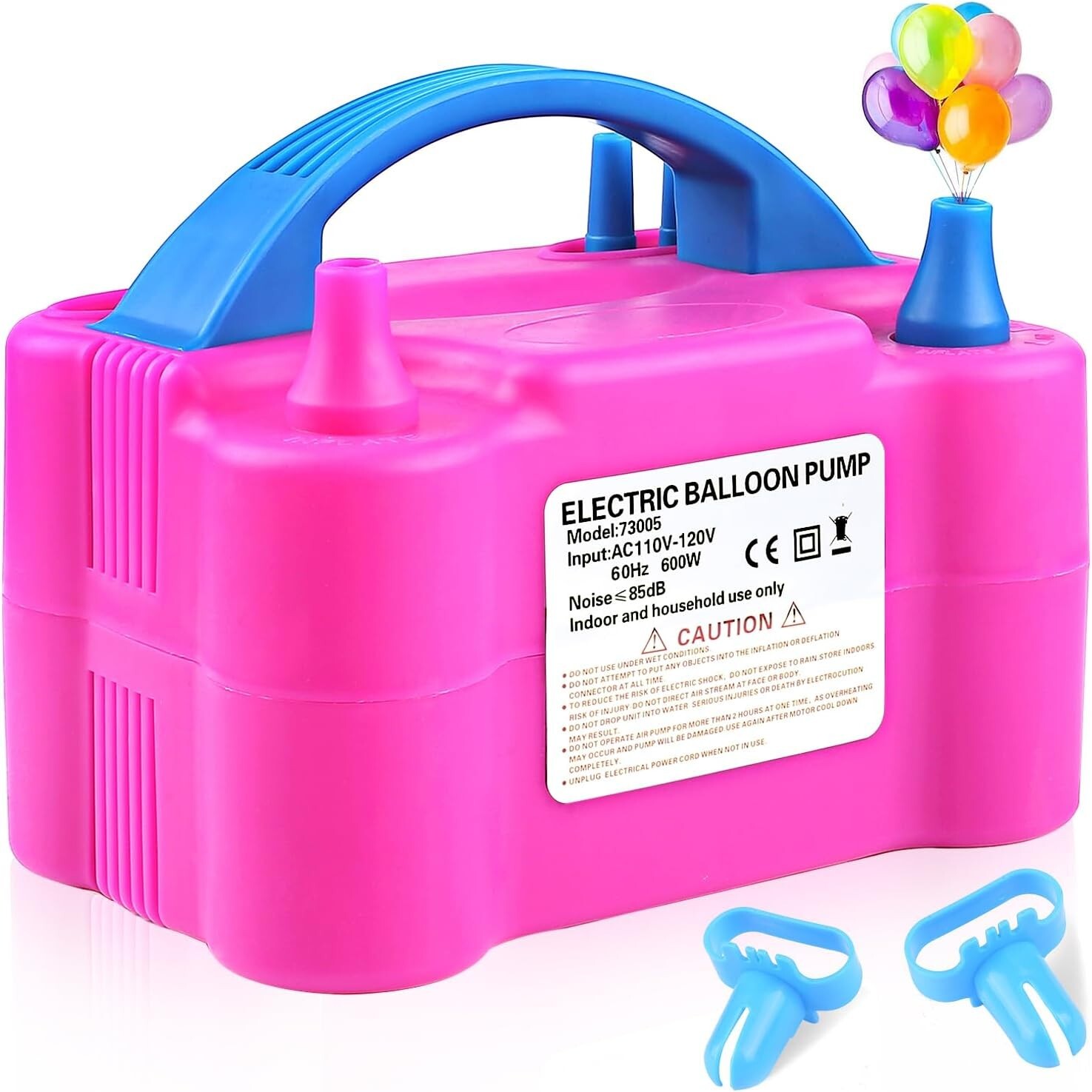Balloon Pump Electric 110V 600W Balloon Blower Inflator Dual Nozzle Air Pump …
