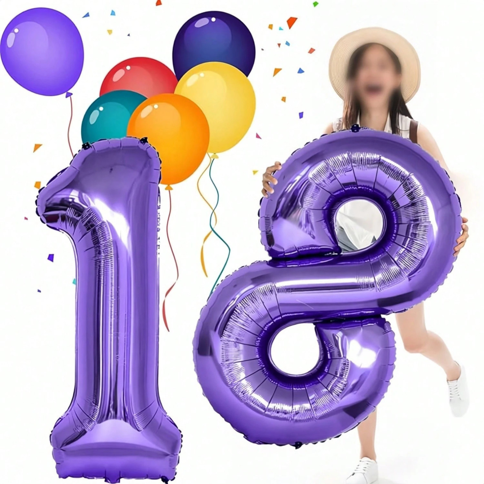 Large Number Balloons 40 Inch Foil 0-9 Giant Helium Air Birthday Party Decor USA