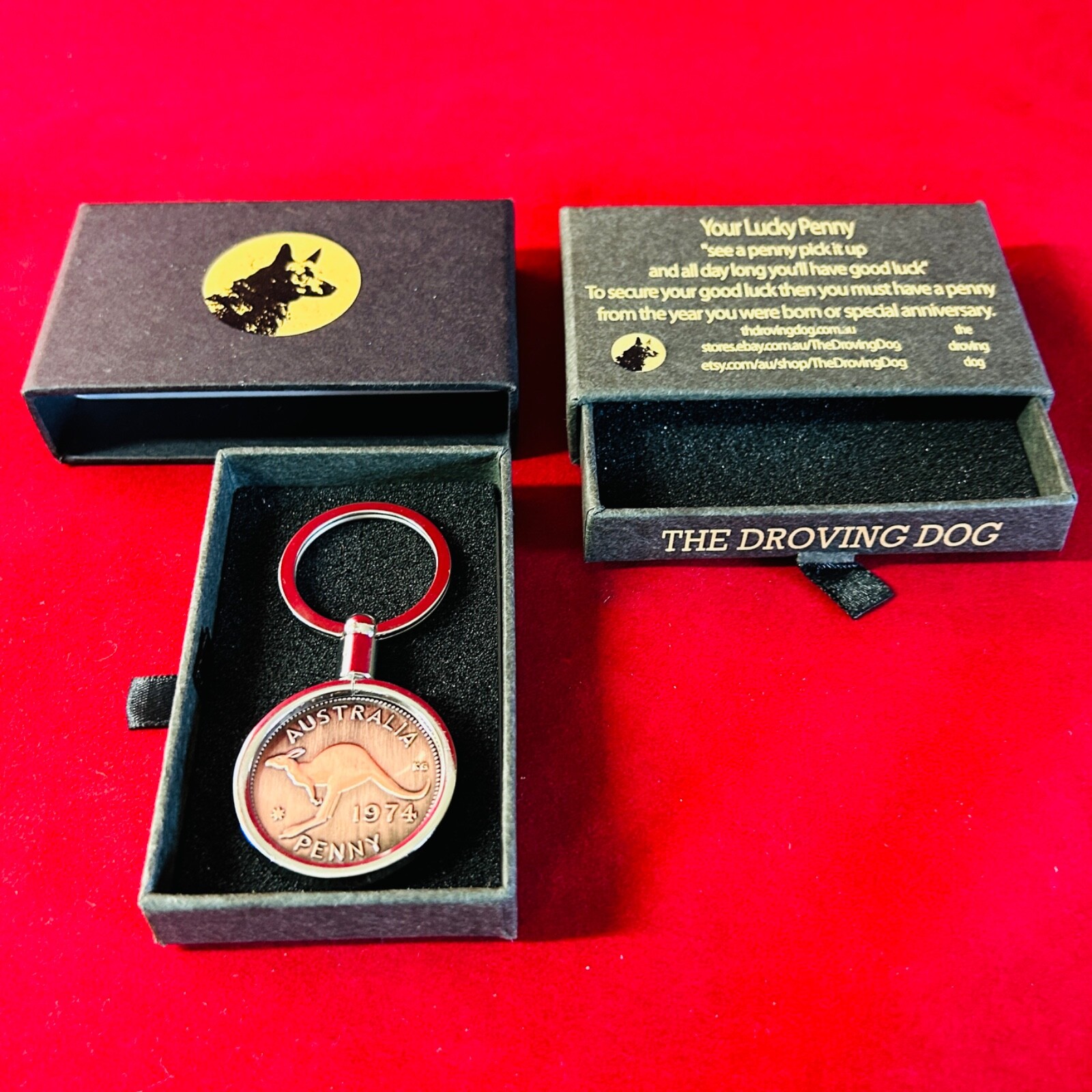 60th Wedding Anniversary Gift Present 1965 Australian Penny Keyring keyring