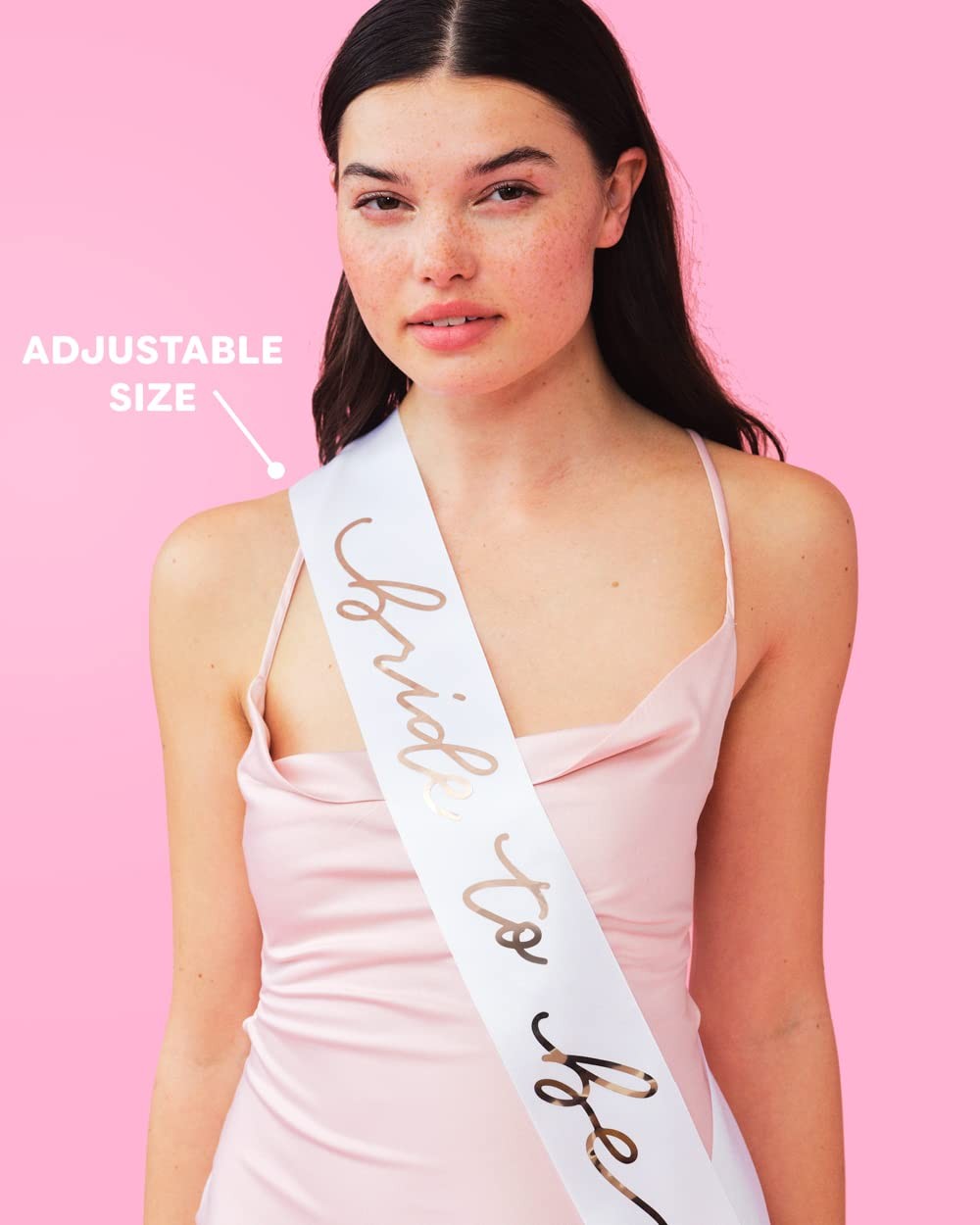 , Bride to Be Sash | Bachelorette Party Decorations White + Rose Gold, Bridal…