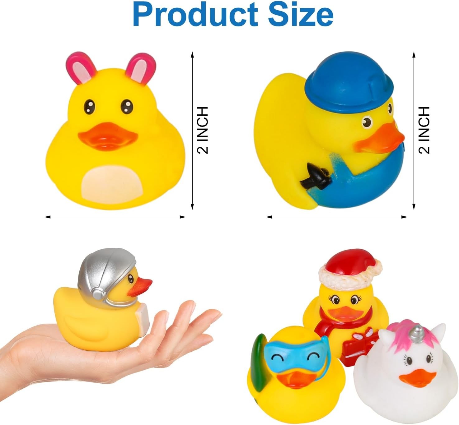 Rubber Ducks in Bulk,Assortment Duckies for Jeep Ducking Floater Duck Bath Toys