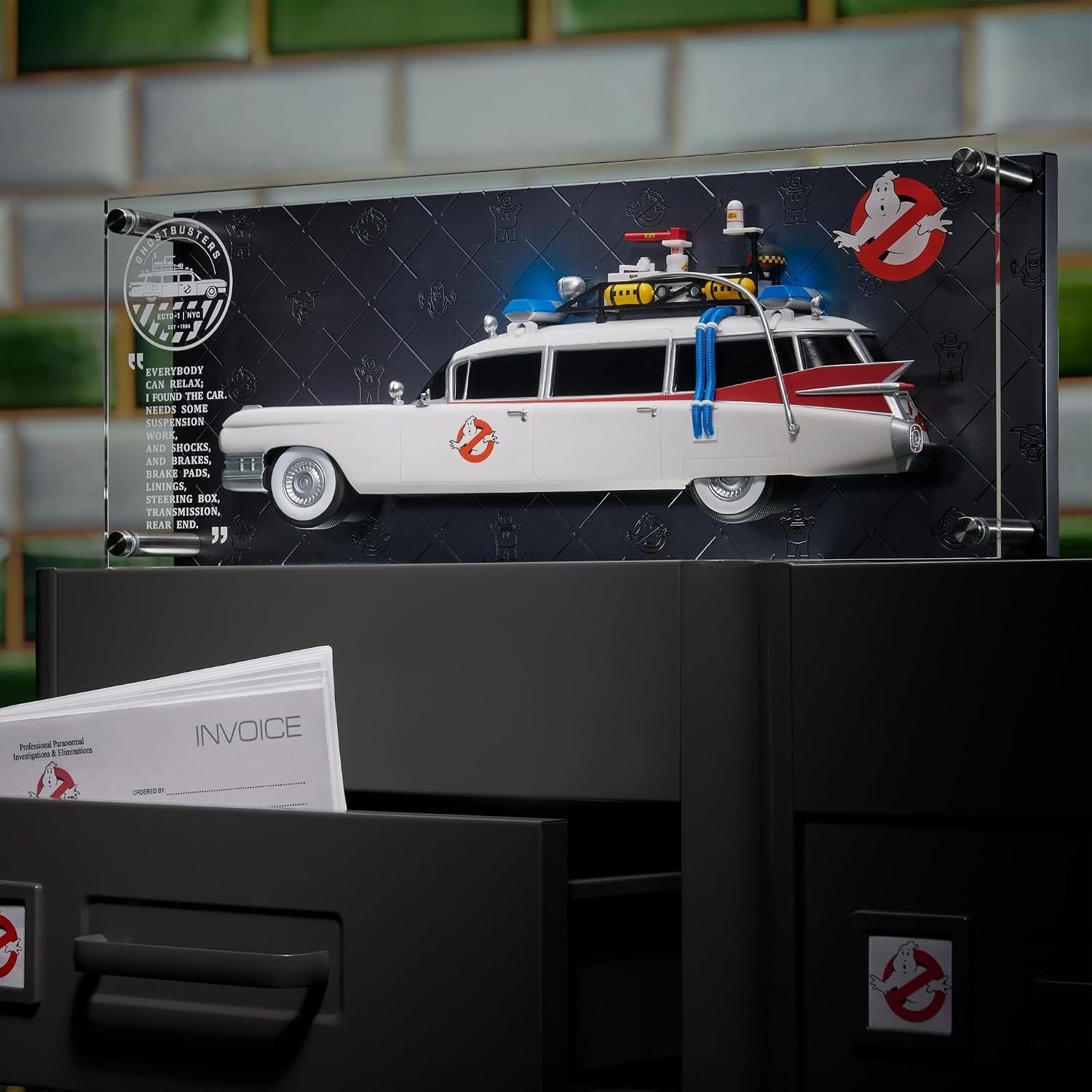 Numskull Ghostbusters Car Ecto 1 Replica wall Plaque 45.9×17.5cm
