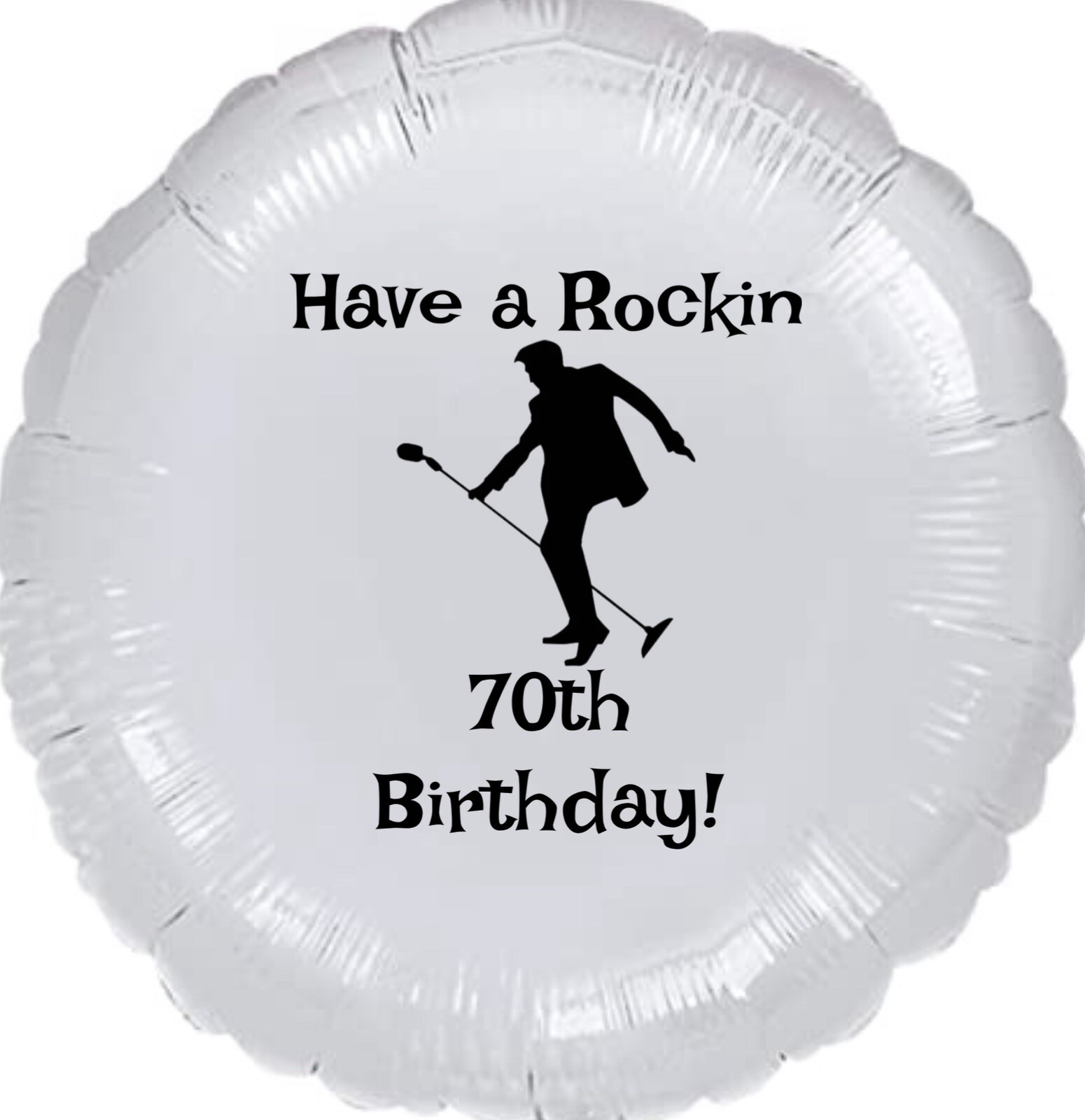 Elvis Themed Personalised Birthday Balloon Decoration Any Occasion Rock n Roll