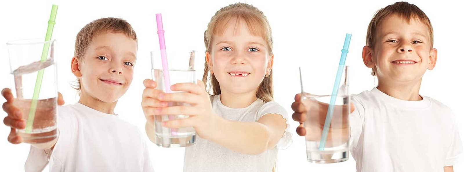 12 Piece 11 Inch Reusable Plastic Thick Drinking Straws BPA Free Mason Jar Straw