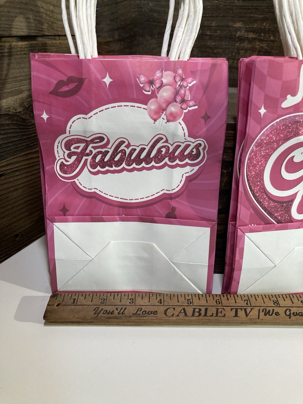 24 Girl Party Treat Favor Bags Pink Glitter Any Occasion New