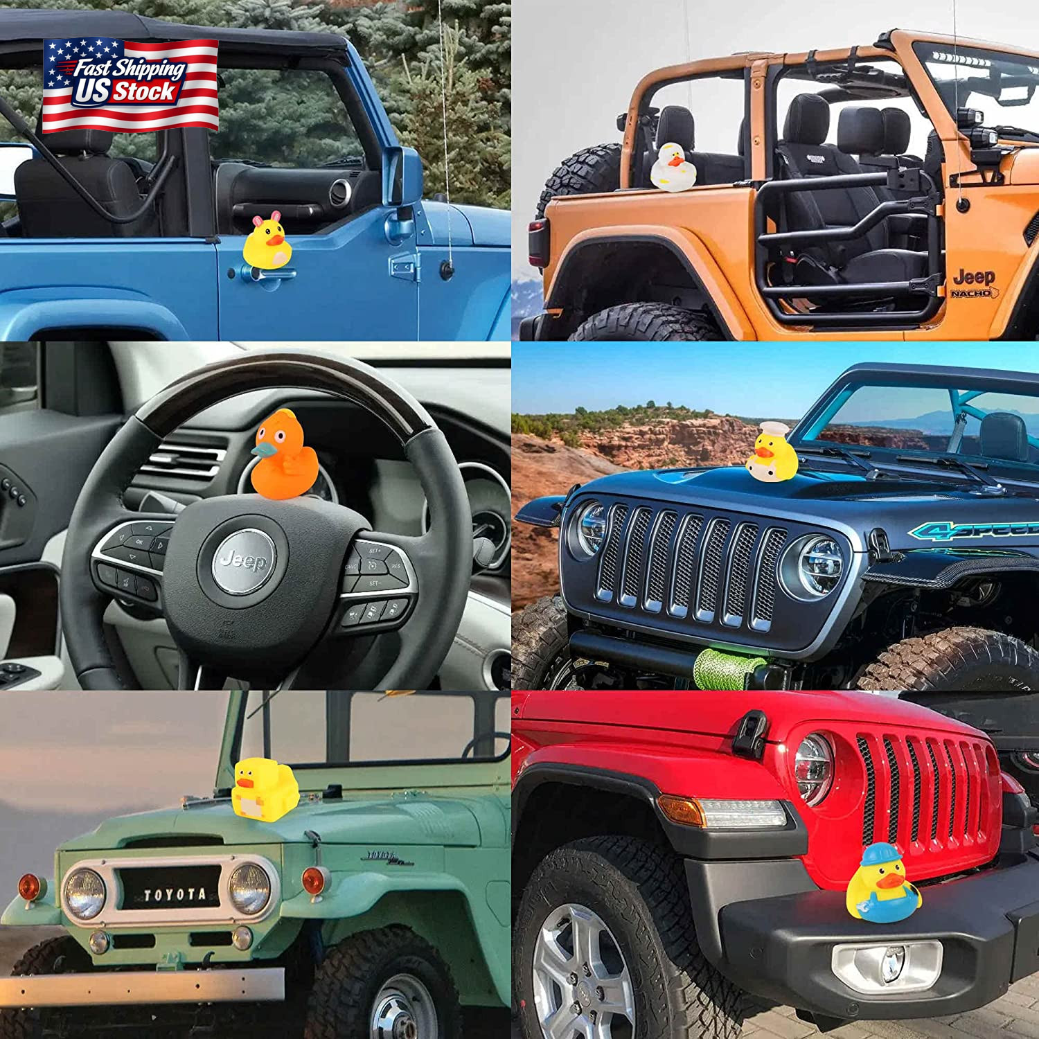 Arttyma Rubber Ducks in Bulk,Assortment Duckies for Jeep Ducking Floater Duck Ba