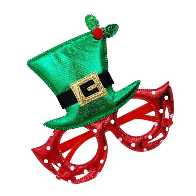 Adult Unisex Carnivals Christmas Eyeglasses New Year Glasses Party Photo Props