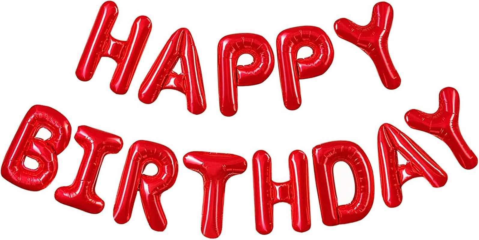 Happy Birthday Banner 13Pcs 16 Inch Mylar Foil Letters Sign Balloons Birthday Pa