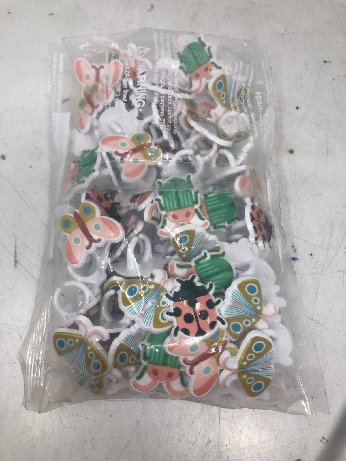 Spring Garden Bugs Insect Butterfly Ladybug Cupcake Rings – 72 pc