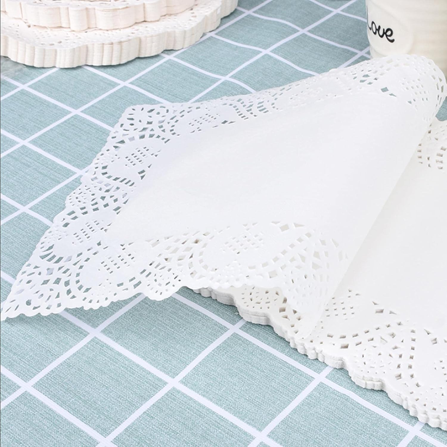 7 Inch X 12 Inch Rectangle Paper Doilies/Lace Paper Placemats/Disposable