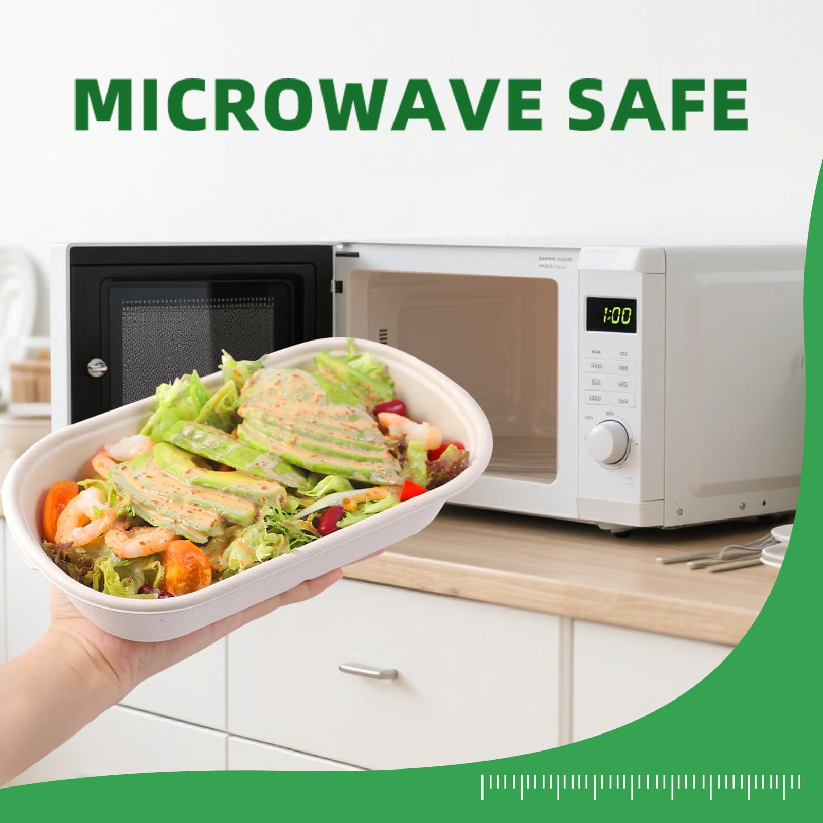 50Pcs(24oz) Disposable Meal Prep Food Containers with Lids,Lunch Salads Micro…