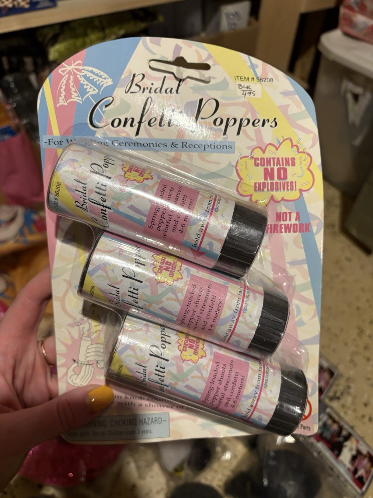 Vintage – NOS – Bridal Confetti Poppers – Bachelorette Party – Dead Stock