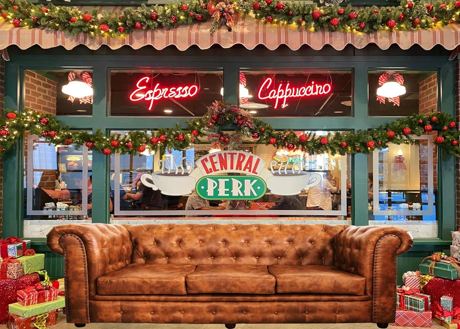 5x3ft Fabric Friends Backdrop for Photography Central Park Retro Pub Sofa Backgr