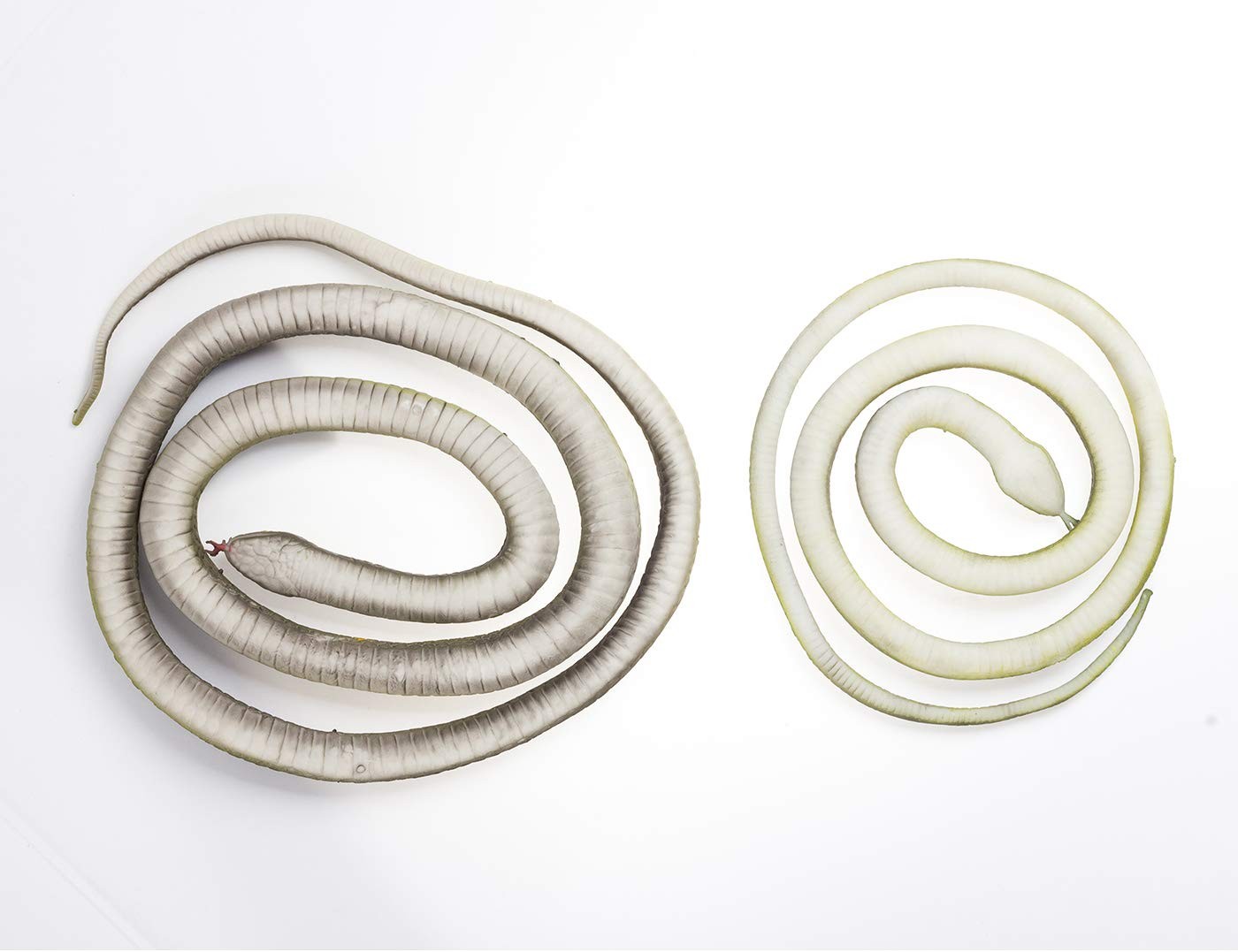 3 Pieces Large Realistic Rubber Snakes, Halloween Scary Toy Fake Black Mamba