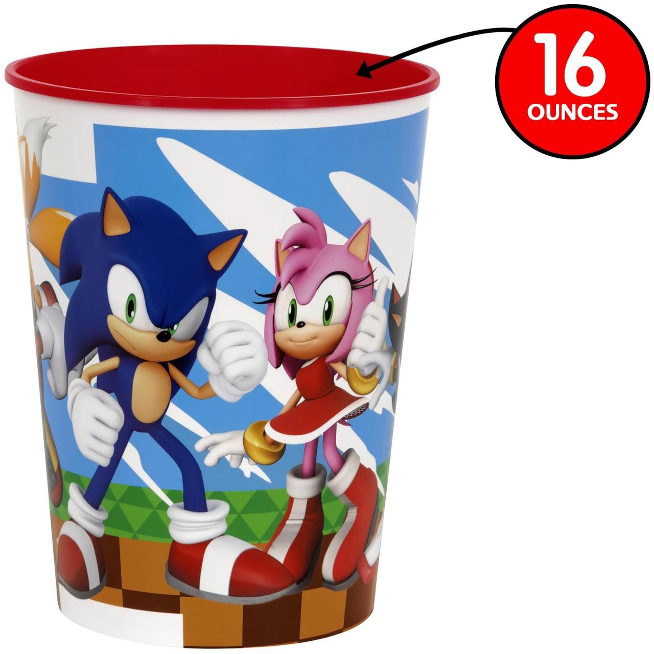 Sonic The Hedgehog Birthday 1 Ct Favor Loot 16 oz Cup Plastic