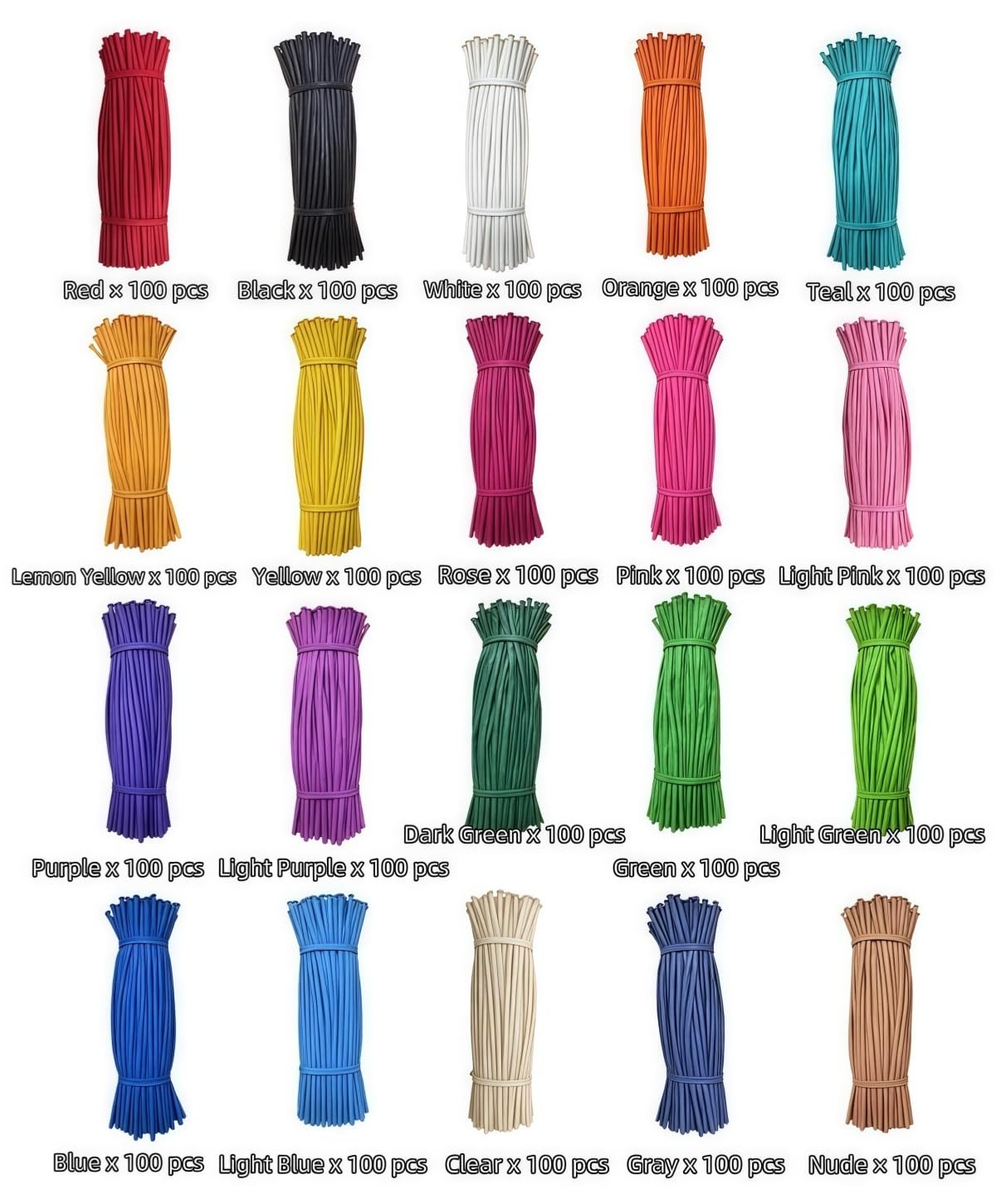 2000 Pcs 260 Balloons Bulk 20 Colors Long Twisting Balloon for Party Decorati…