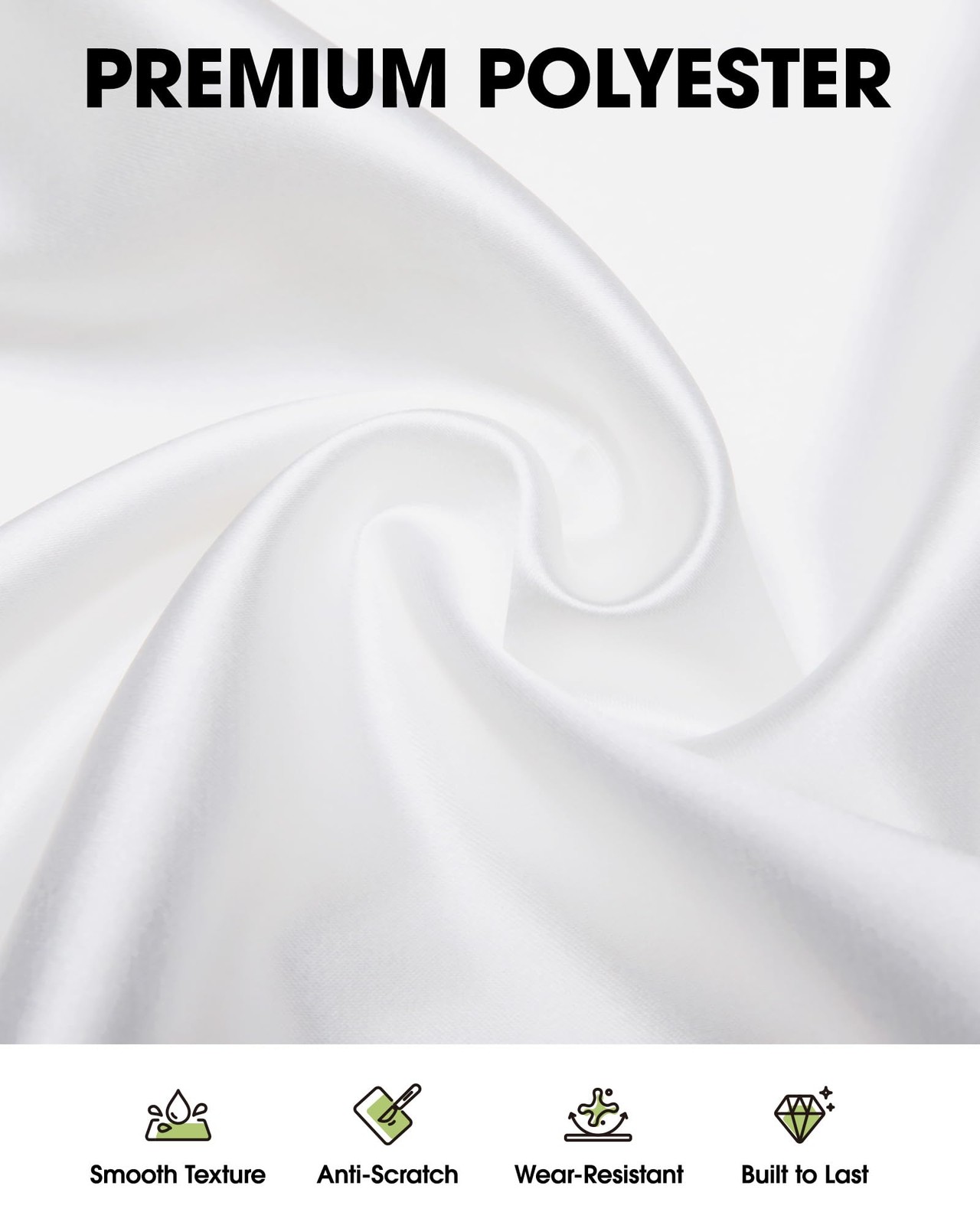 Pureegg Rectangle Table Cloth 60″ x 102″ – Durable Polyester Tablecloth Offers R