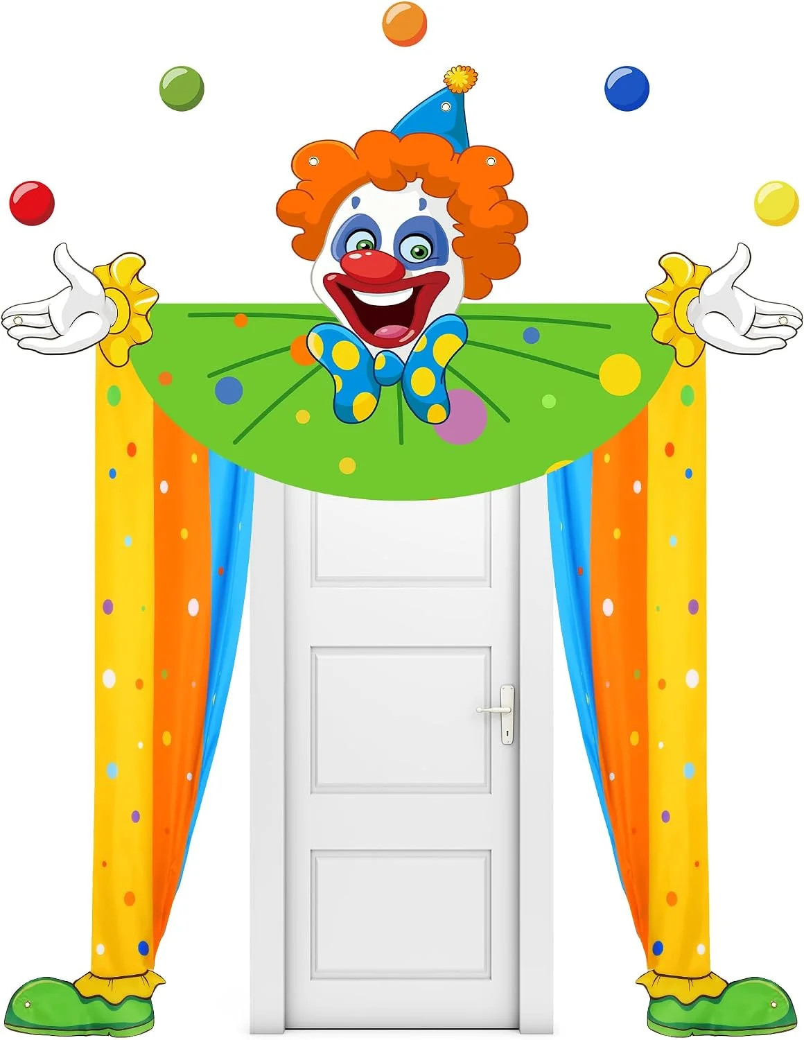 Mindsoft 3 Pcs Carnival Circus Party Decorations Circus Clown Birthday Decor Doo