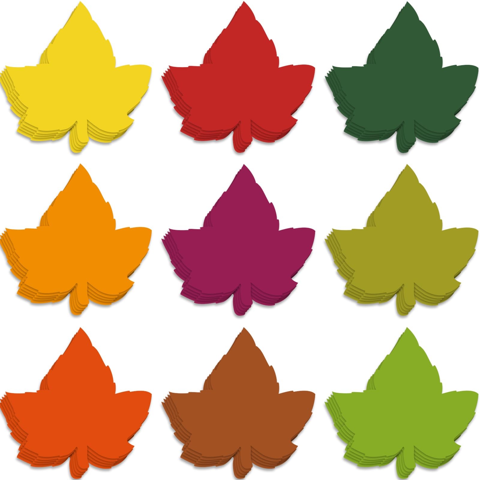 108 PCS Fall Maple Leaf Paper Cutouts Bulletin Board Thanksgiving Decor