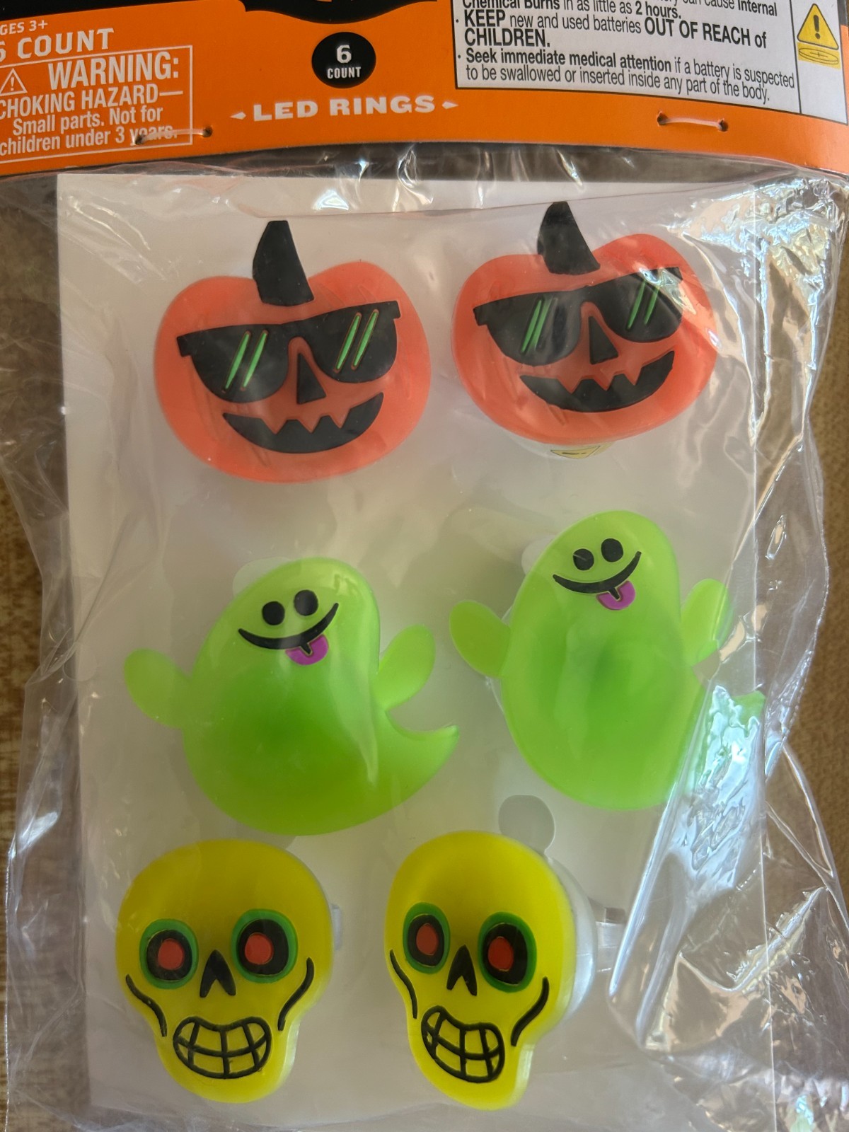 102 Halloween Party Favors Tattoos, LED Rings, Fingers, Skateboards++ Hyde & Eek