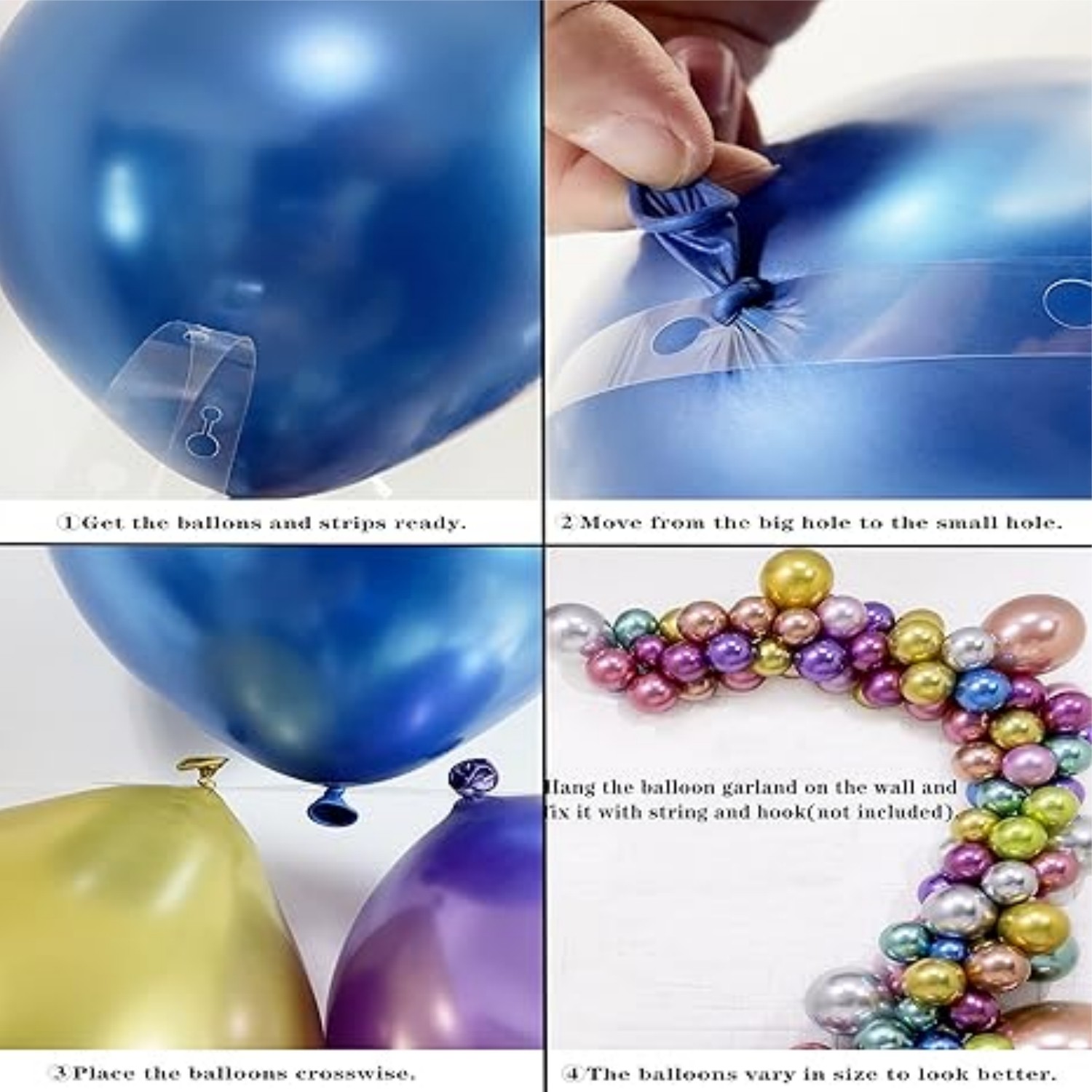 50pcs Rainbow Latex Balloons 12″ Party Balloons, Birthday Balloons Decorations