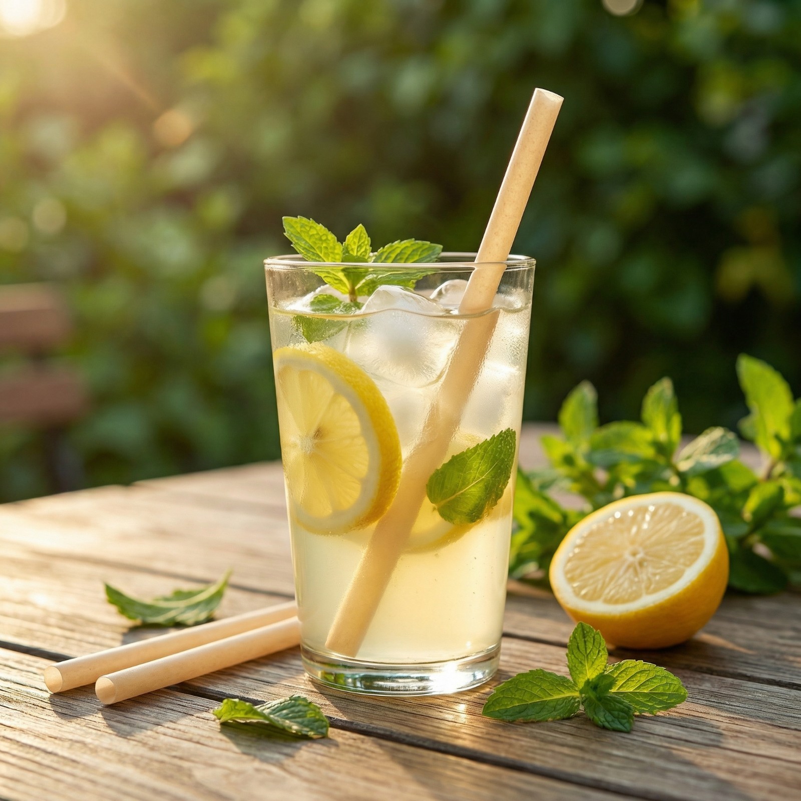 Biodegradable Rice Straws 100 Pack Plastic Free Eco Friendly Drinking Straws