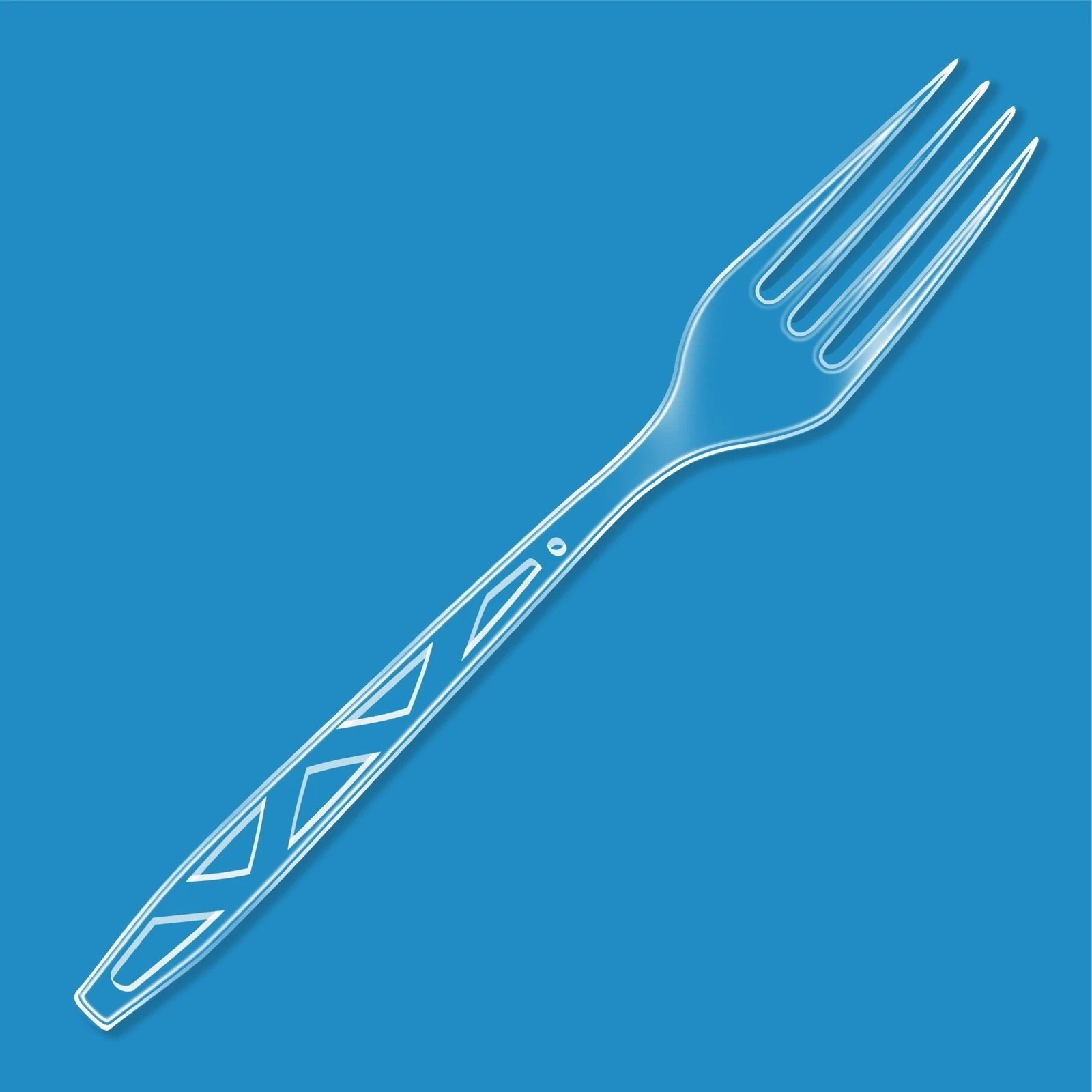 Retailer Basics Disposable Clear Plastic Forks Premium Quality 100 Count Large