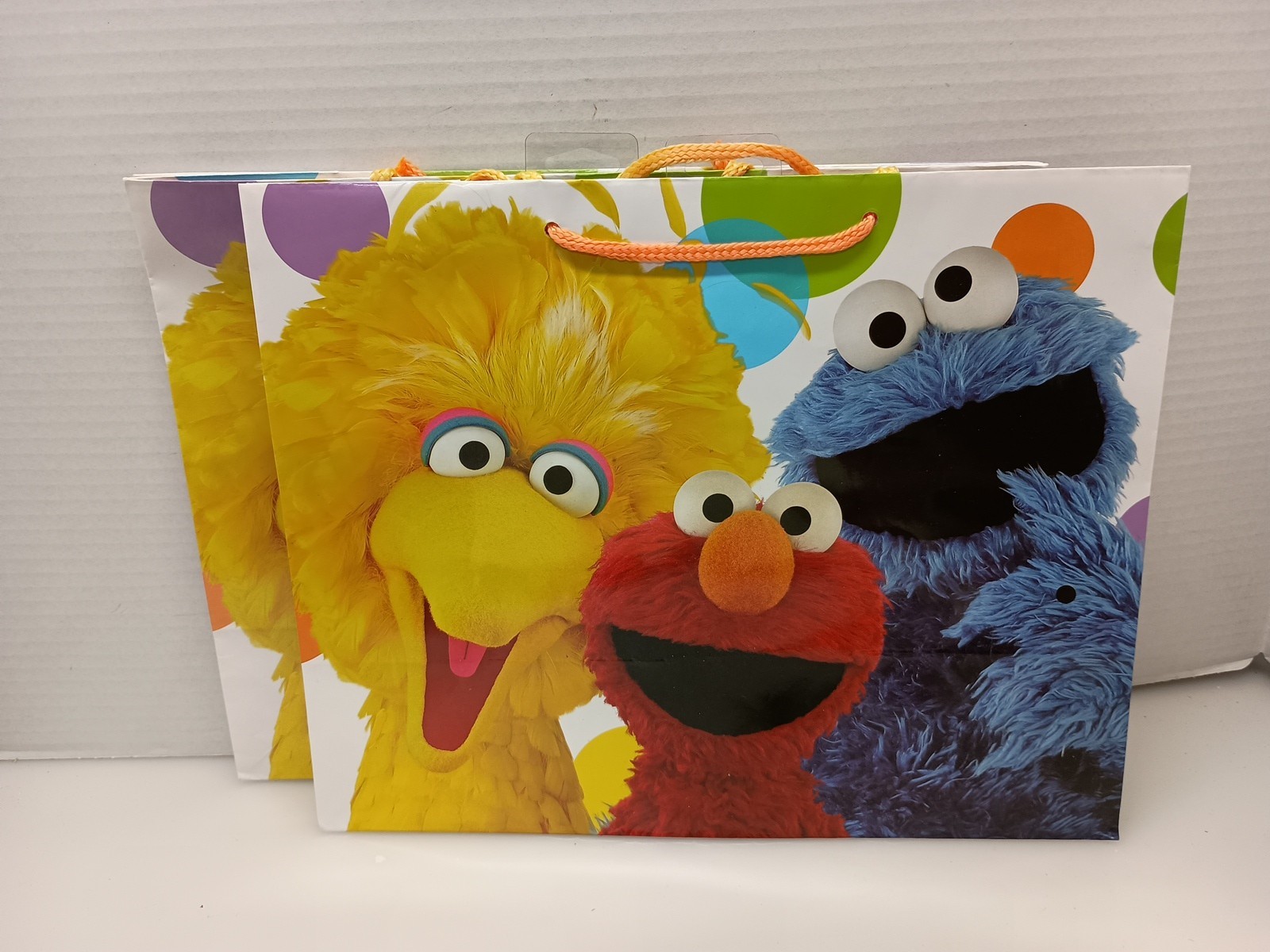 American Greetings Sesame Street Gift Bags Big Bird Cookie Monster And Elmo Pair