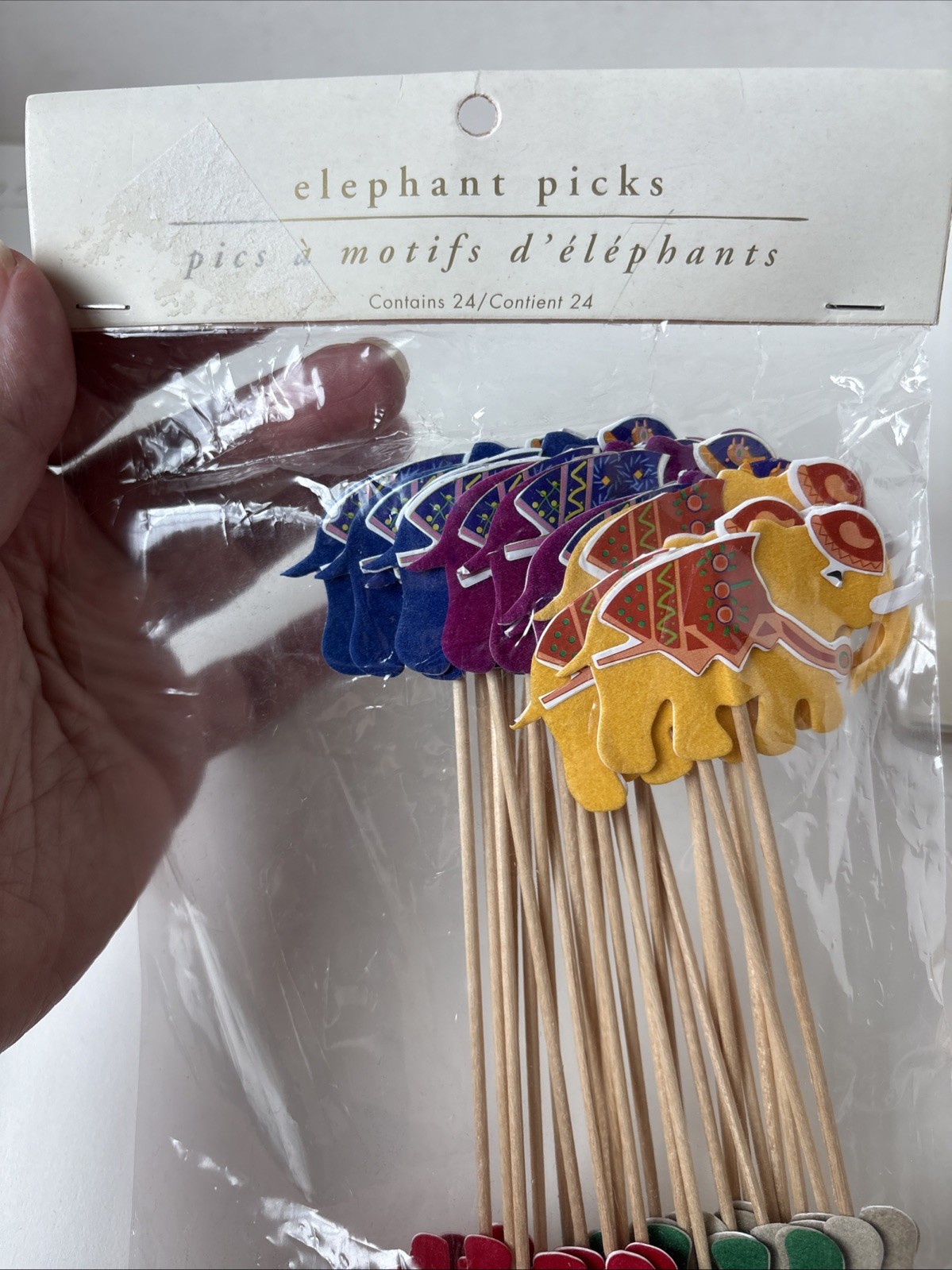 Lot of 2 Packs Pier 1 Elephant Picks Skewers Food Drinks Total 48 Picks