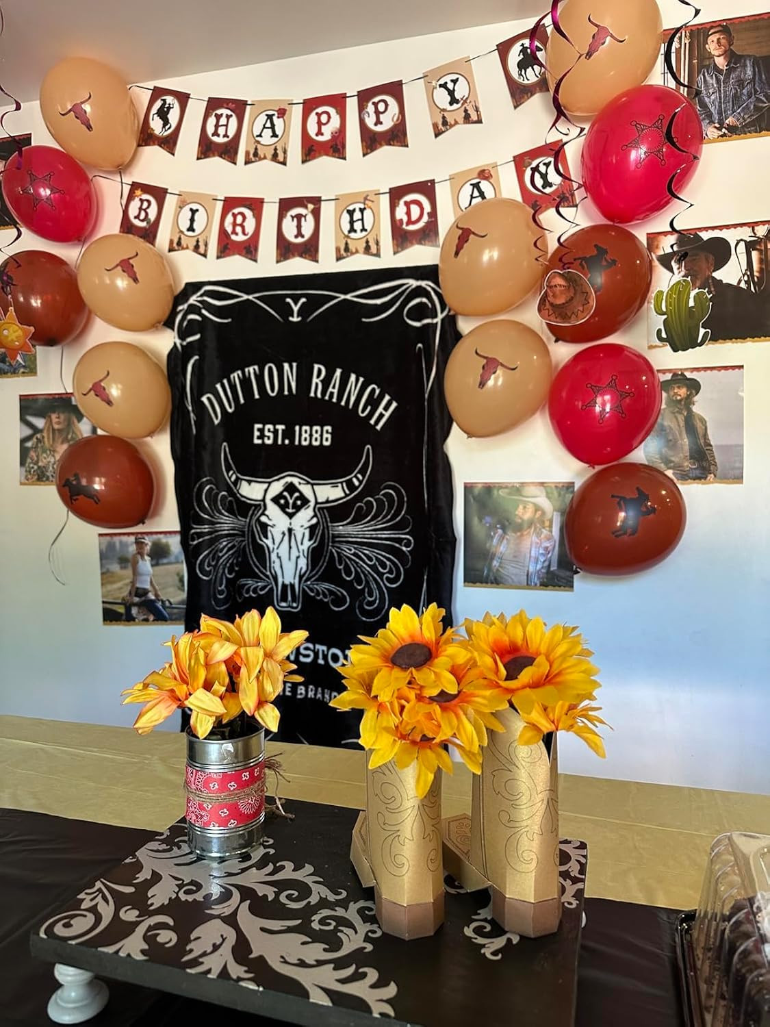 Cowboy Birthday Party Decoration 58 Pcs Western Cowboy Theme Decorations Happy