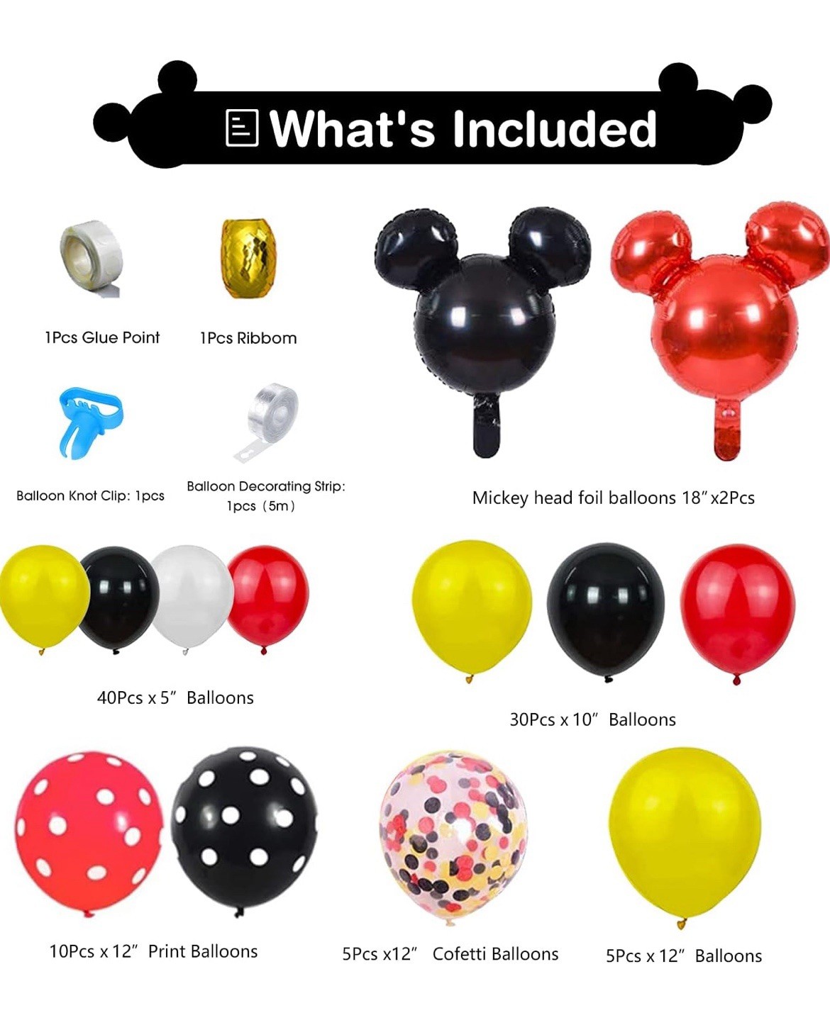 Mickey 1st Birthday Party Supplies – Mickey Theme