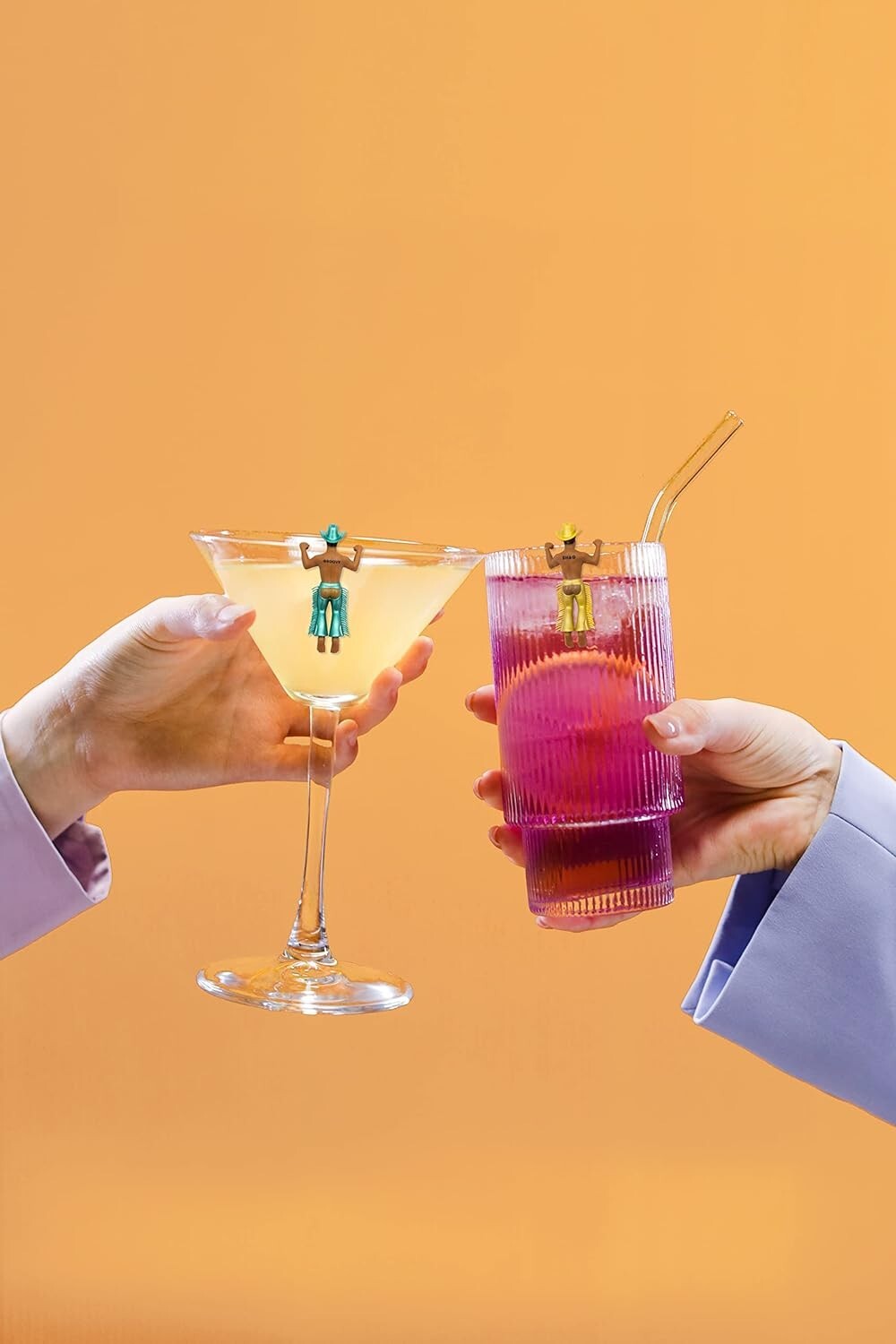 Disco Cowboys Drinking Buddies Pack of 4 Drink Markers – Yeehaw!