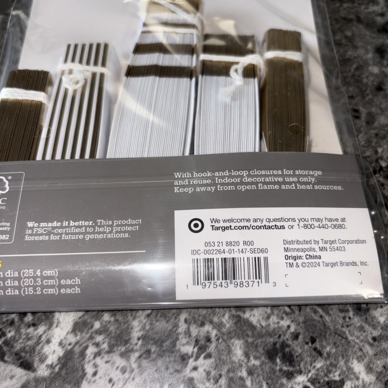 2 Kits -Spritz Reusable Paper Fans 5 Count- New
