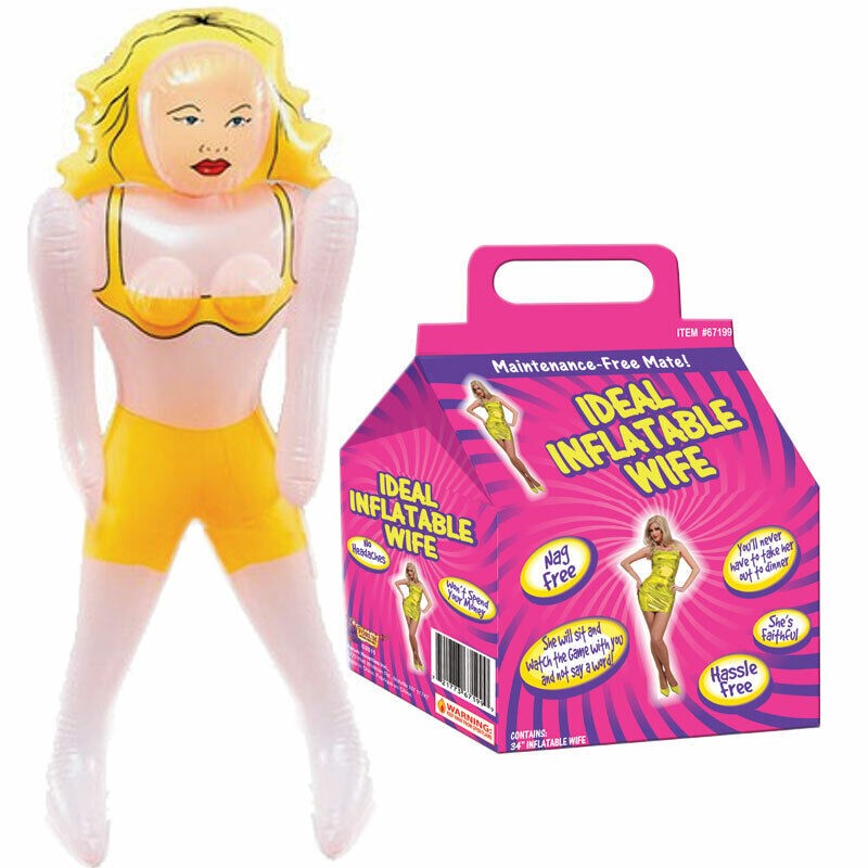 Inflatable Husband & Wife (Boyfriend & Girlfriend) Party Blow Up Bundle – 2 Pack