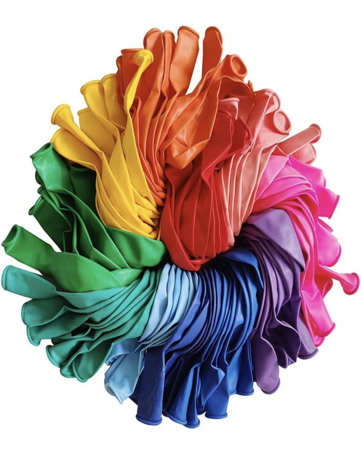 100 Pcs Rainbow Assorted Balloons 12 In for Birthday Baby shower and Party Decor
